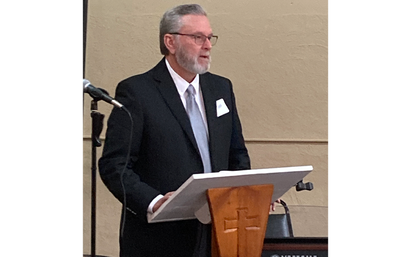 Dan Allen, – a pastor, veteran, coach and assistant professor at Liberty University – presents as the testimony speaker for the evening. SUBMITTED