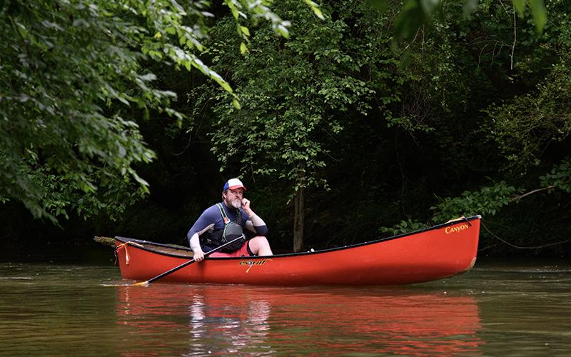 Photo of a canoe in the Soque River. ZACH TAYLOR/FILE